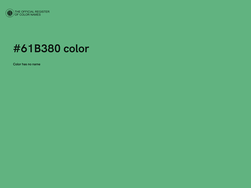 #61B380 color image