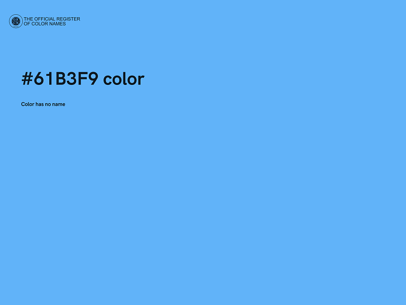 #61B3F9 color image