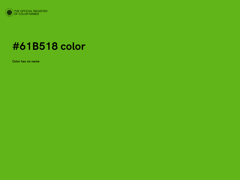 #61B518 color image
