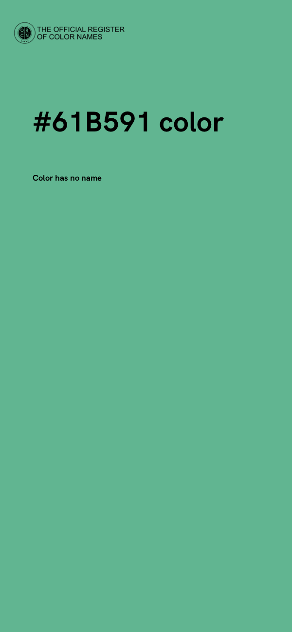 #61B591 color image