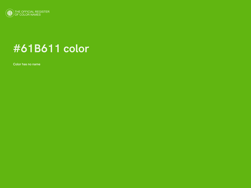 #61B611 color image