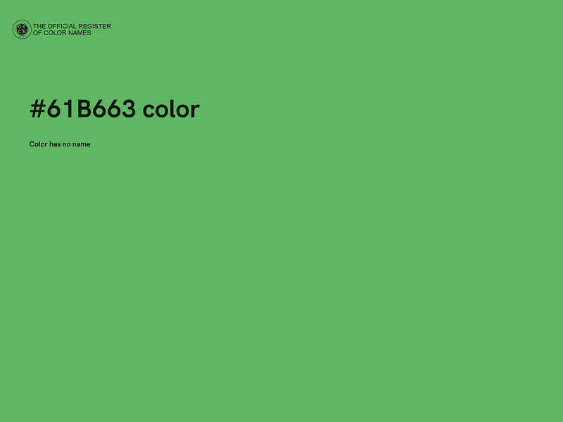 #61B663 color image