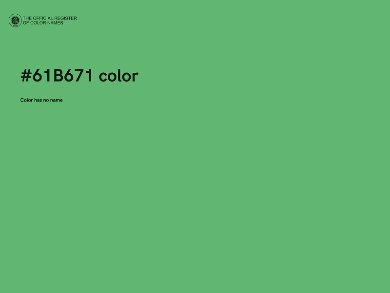 #61B671 color image