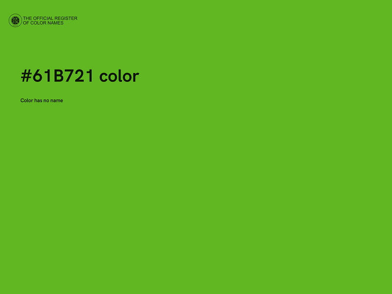 #61B721 color image