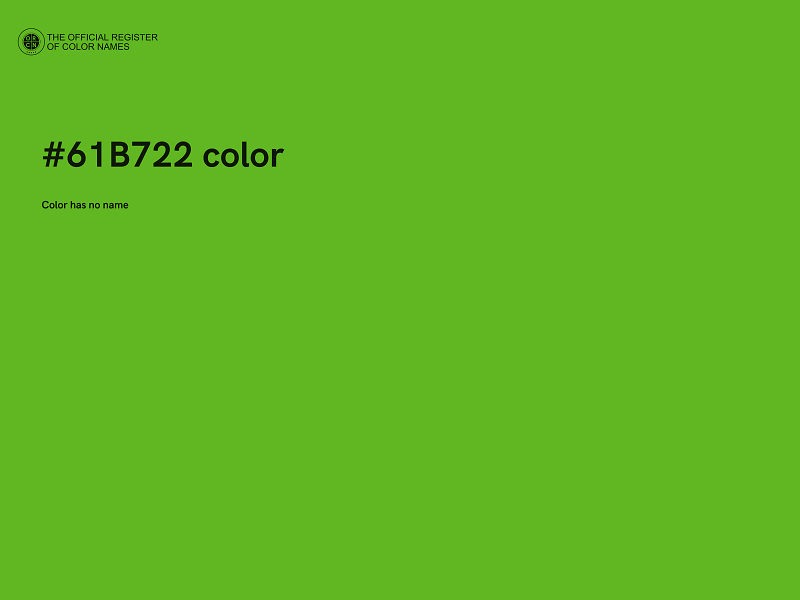 #61B722 color image