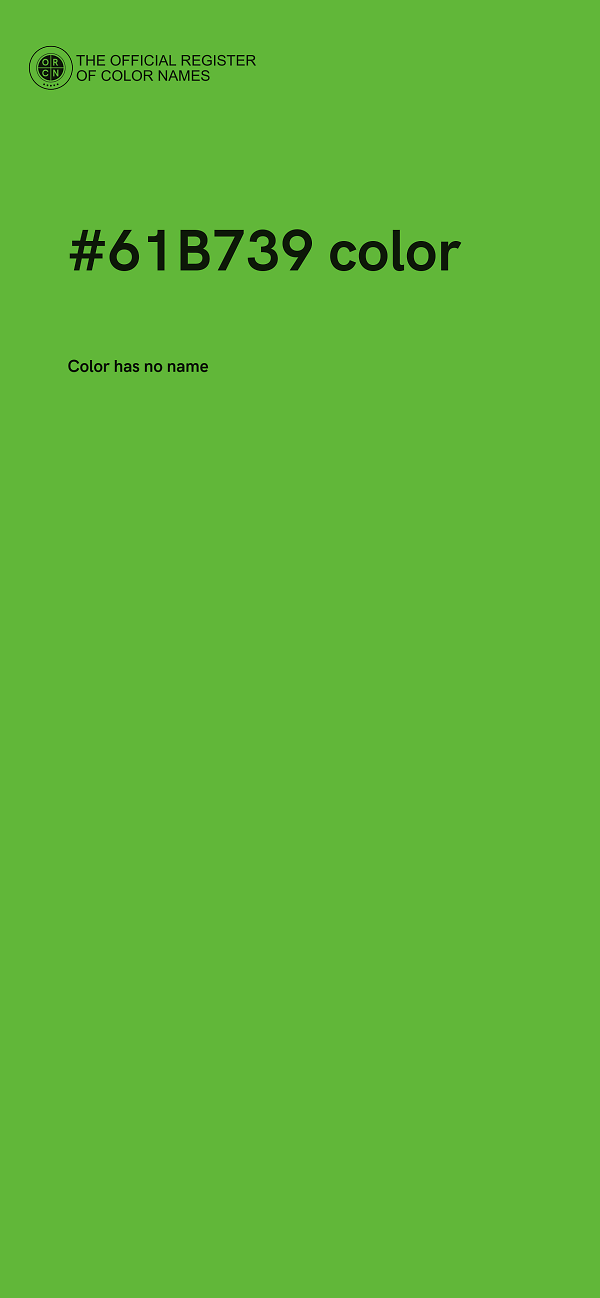 #61B739 color image