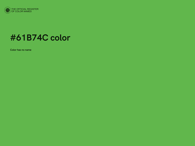 #61B74C color image