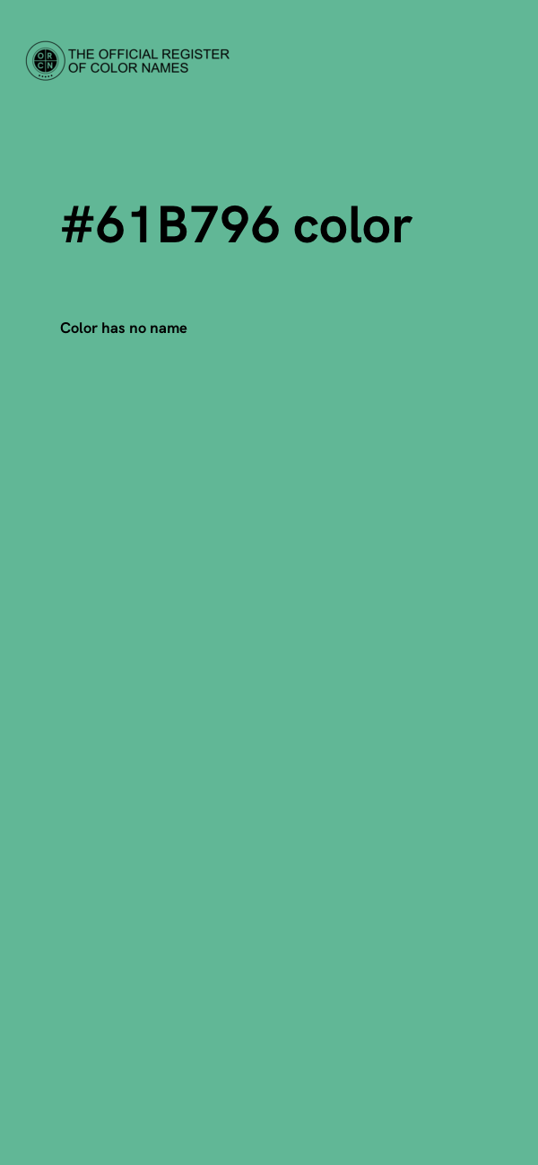 #61B796 color image