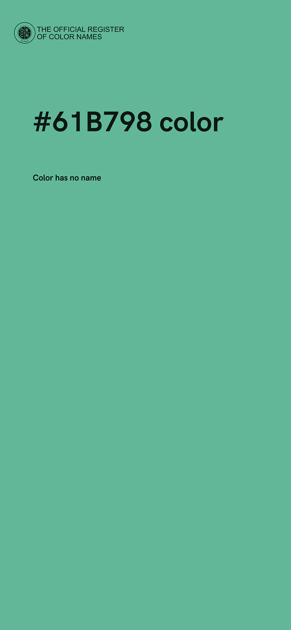 #61B798 color image
