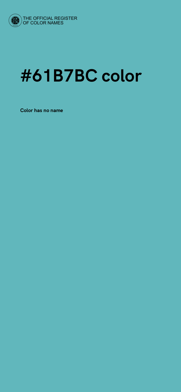 #61B7BC color image
