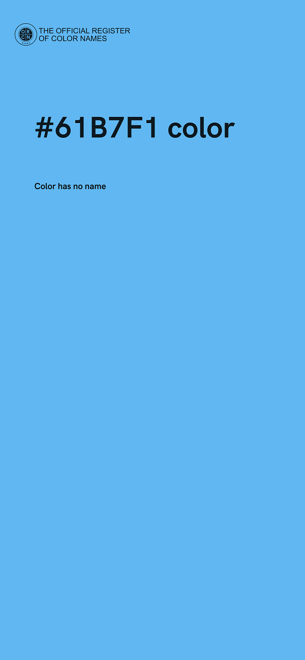 #61B7F1 color image