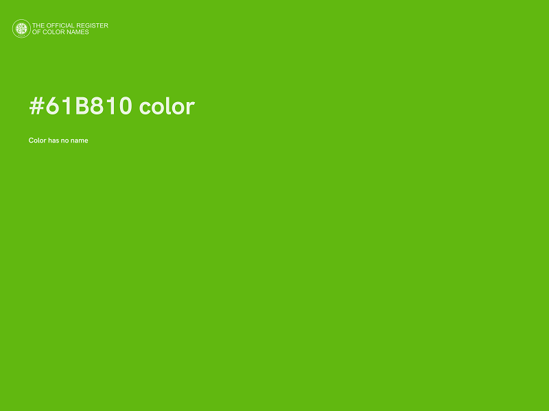 #61B810 color image