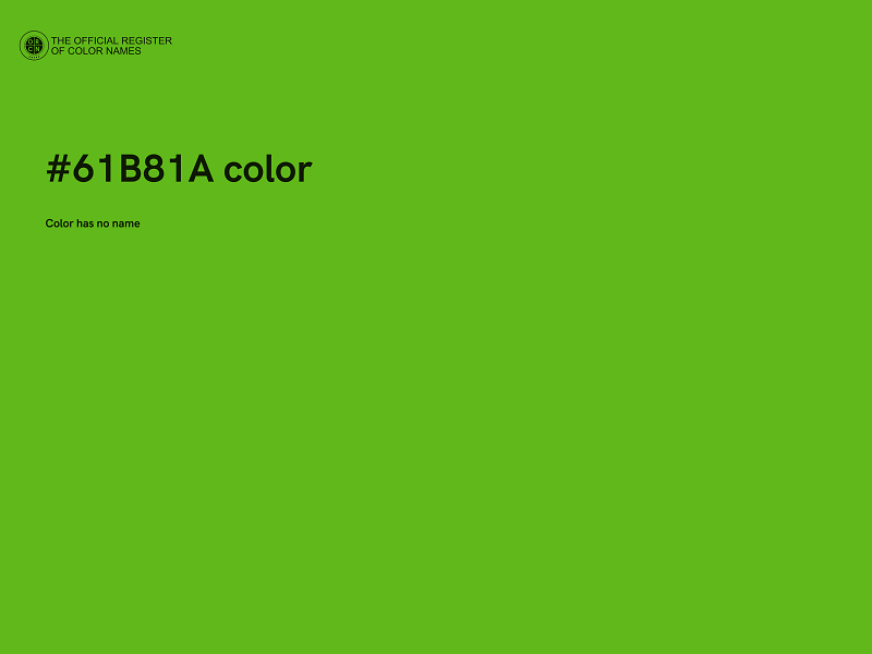 #61B81A color image