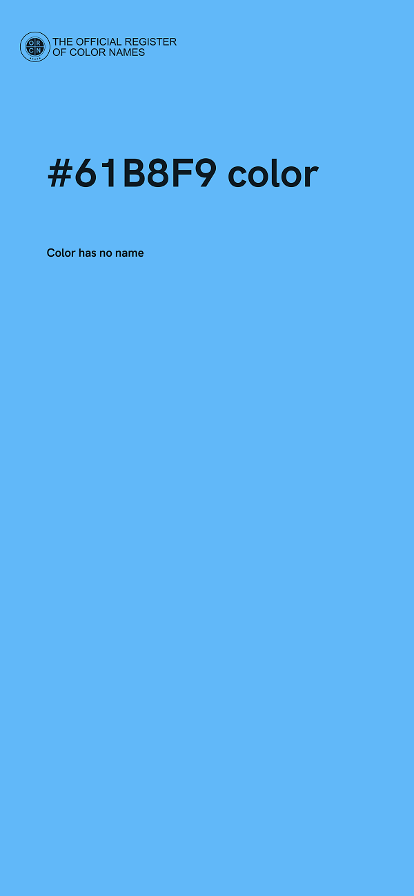 #61B8F9 color image