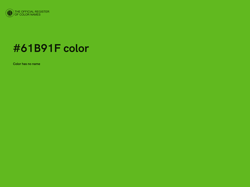 #61B91F color image