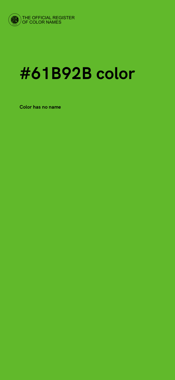 #61B92B color image