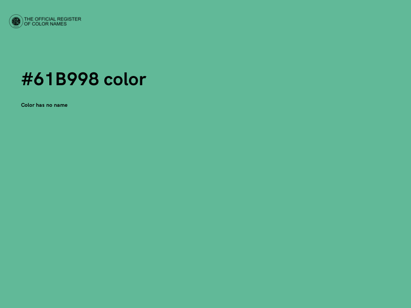 #61B998 color image