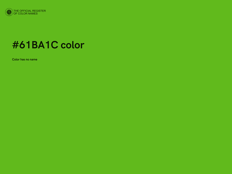 #61BA1C color image