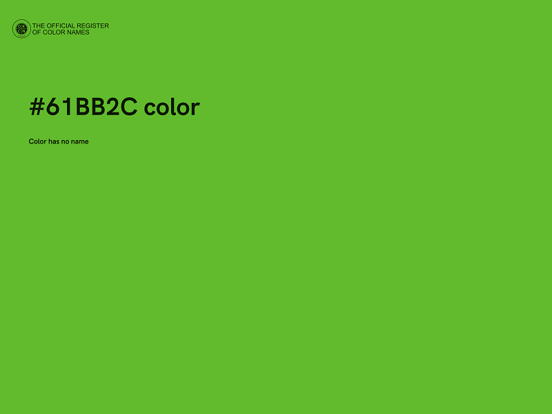 #61BB2C color image