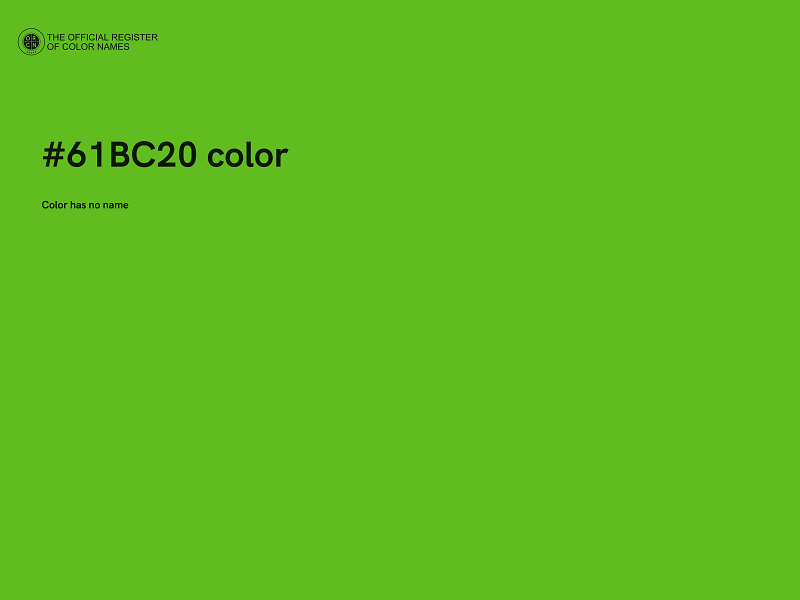#61BC20 color image