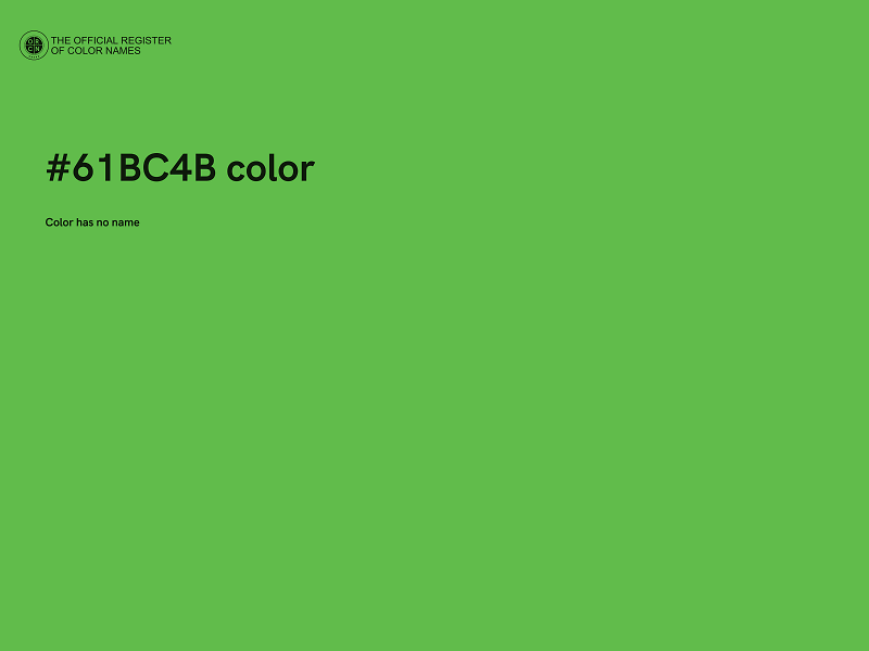 #61BC4B color image