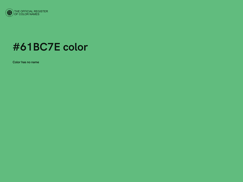 #61BC7E color image