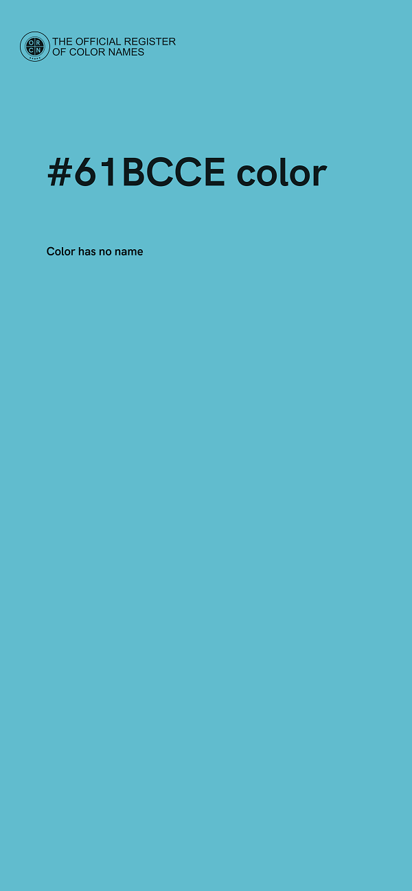 #61BCCE color image