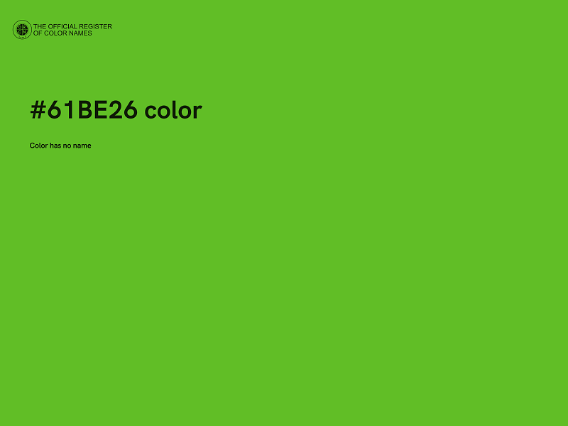 #61BE26 color image