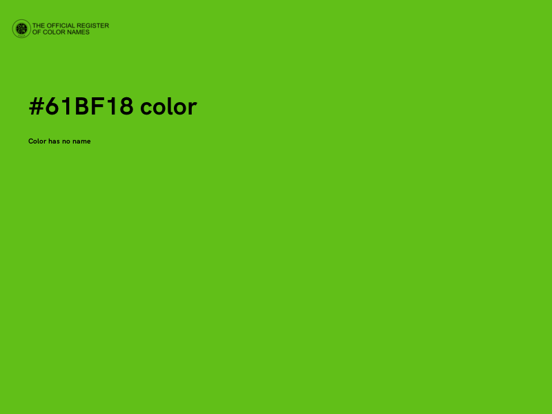 #61BF18 color image