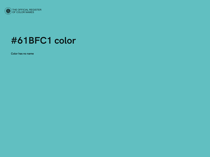 #61BFC1 color image