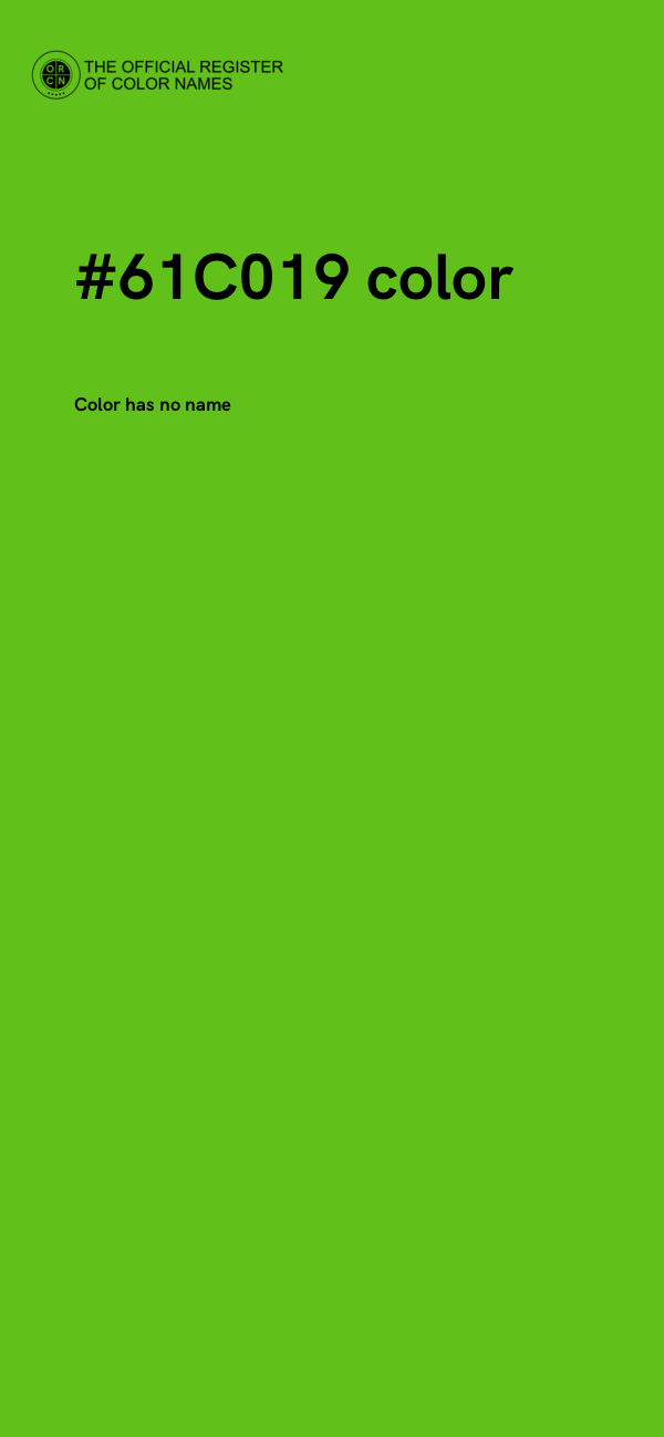 #61C019 color image