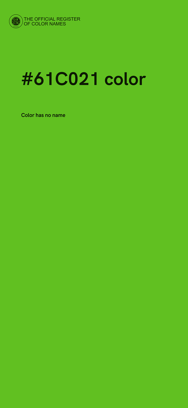 #61C021 color image