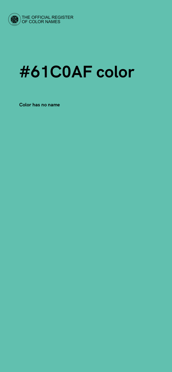 #61C0AF color image