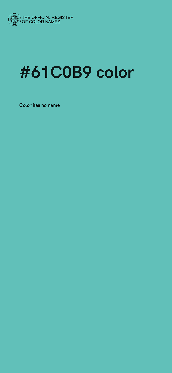 #61C0B9 color image