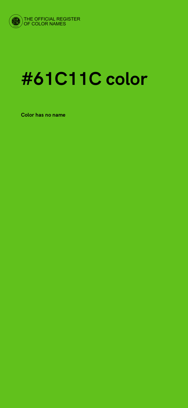 #61C11C color image