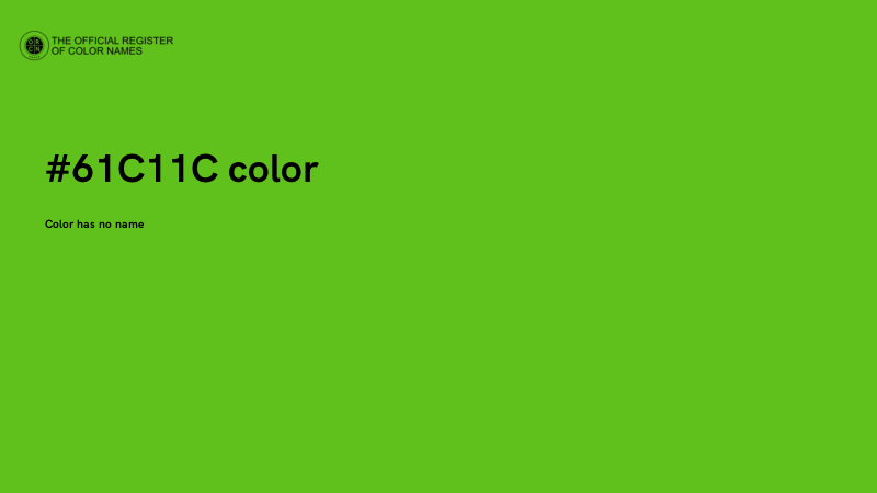 #61C11C color image