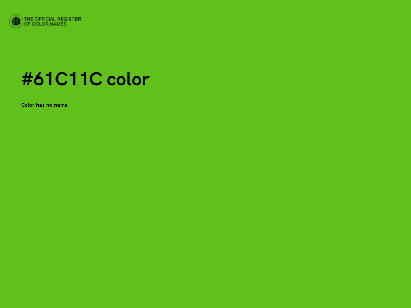 #61C11C color image