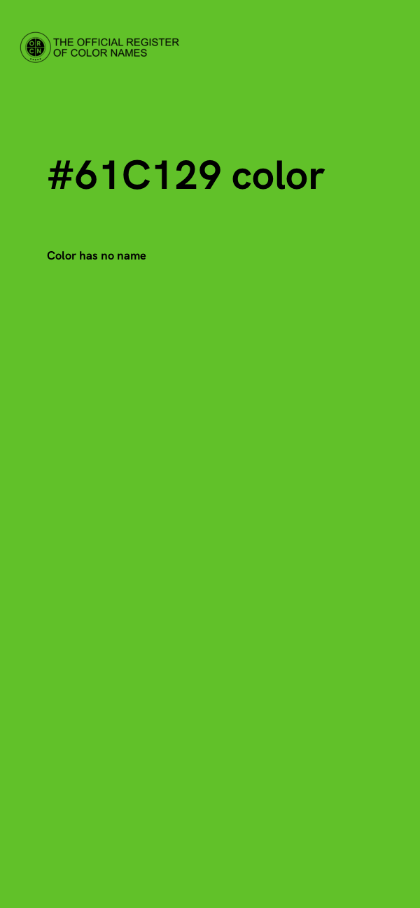 #61C129 color image