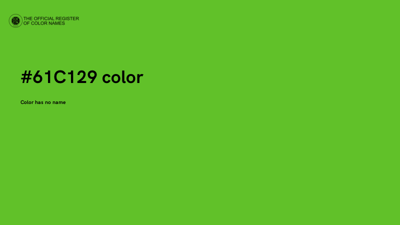 #61C129 color image