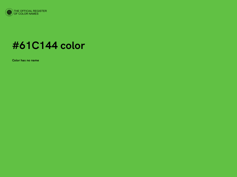 #61C144 color image