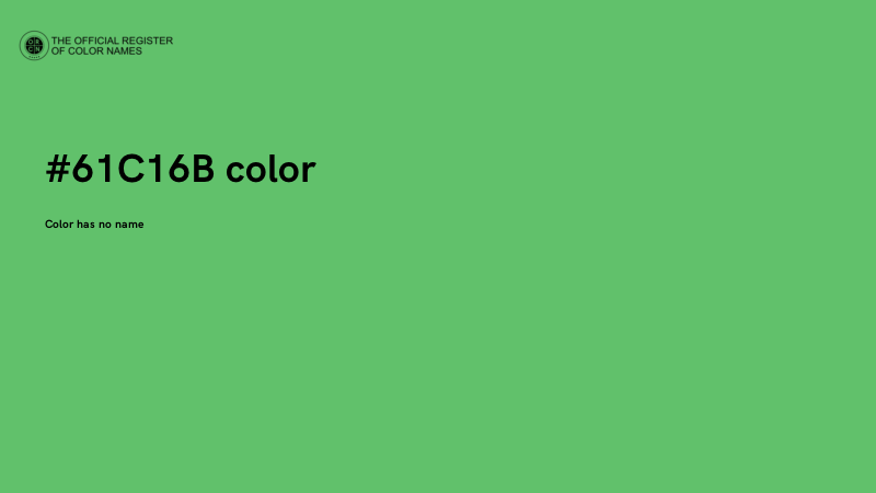 #61C16B color image