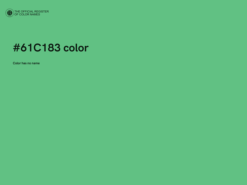 #61C183 color image