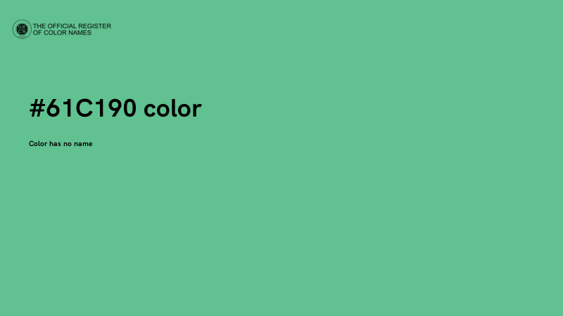 #61C190 color image