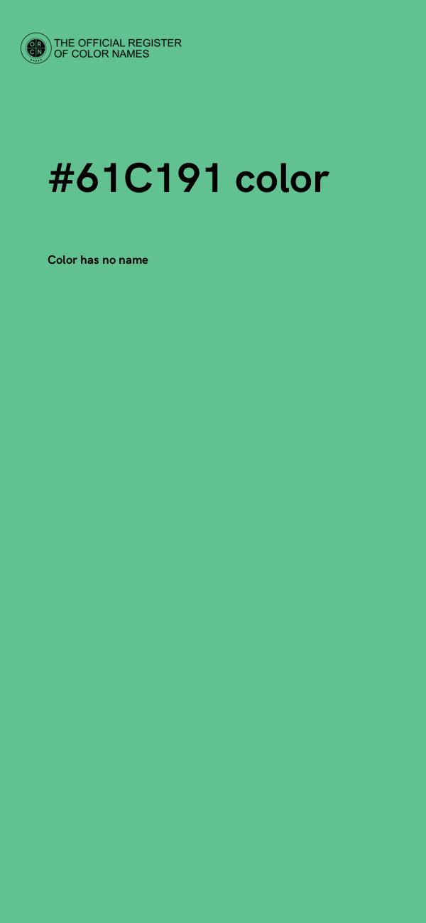 #61C191 color image