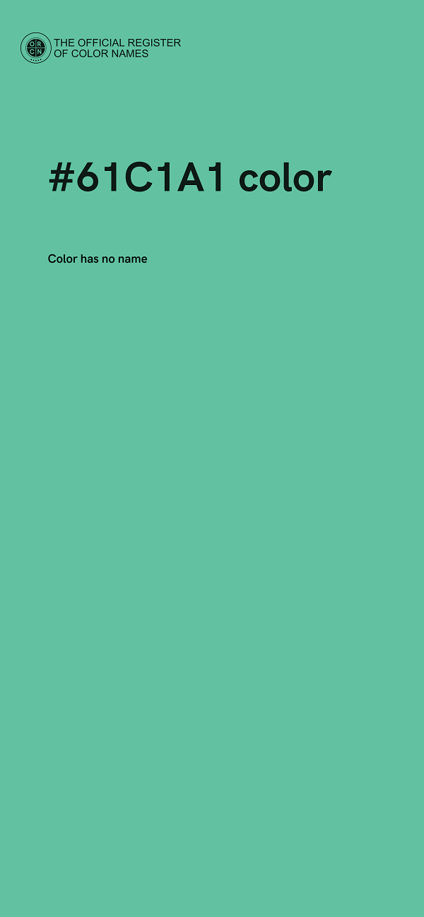 #61C1A1 color image