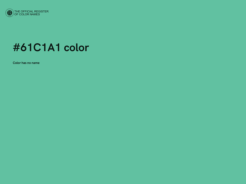#61C1A1 color image