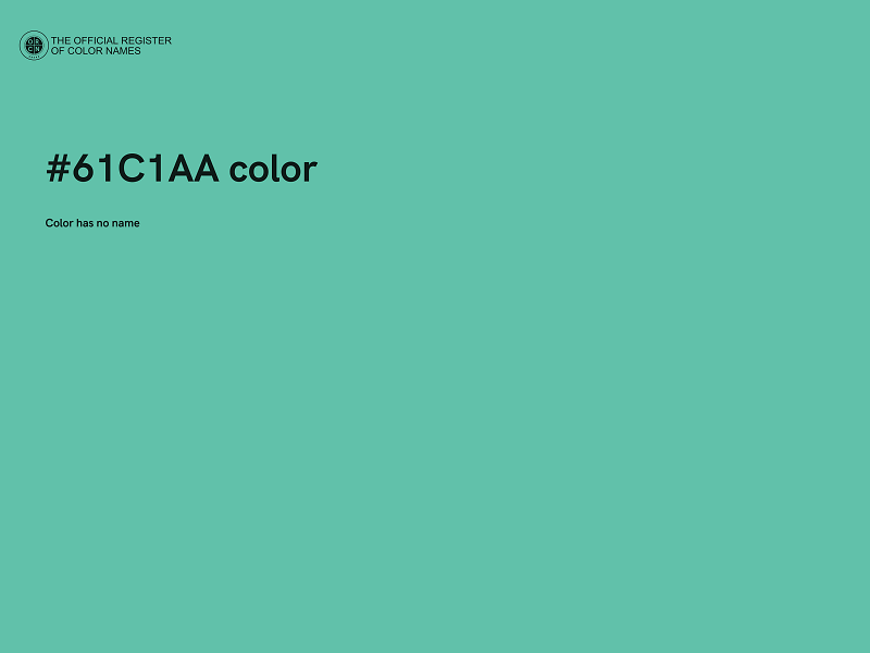 #61C1AA color image