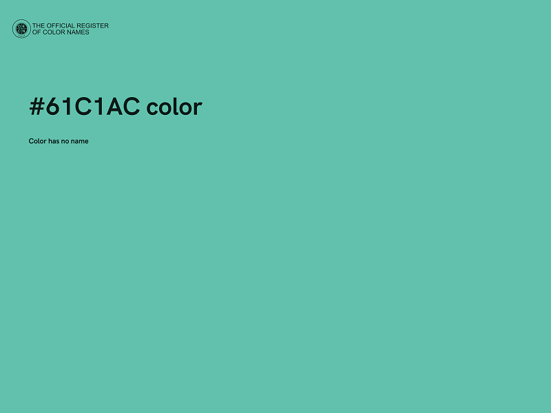 #61C1AC color image