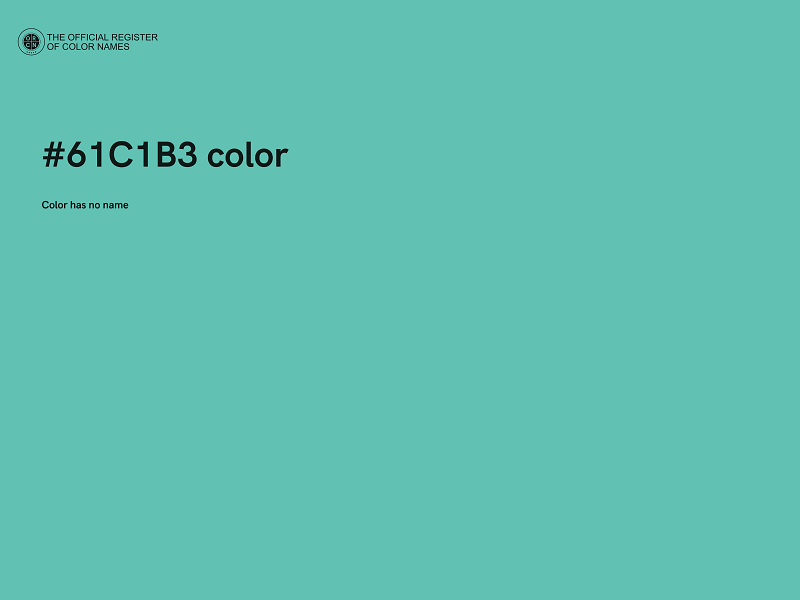 #61C1B3 color image