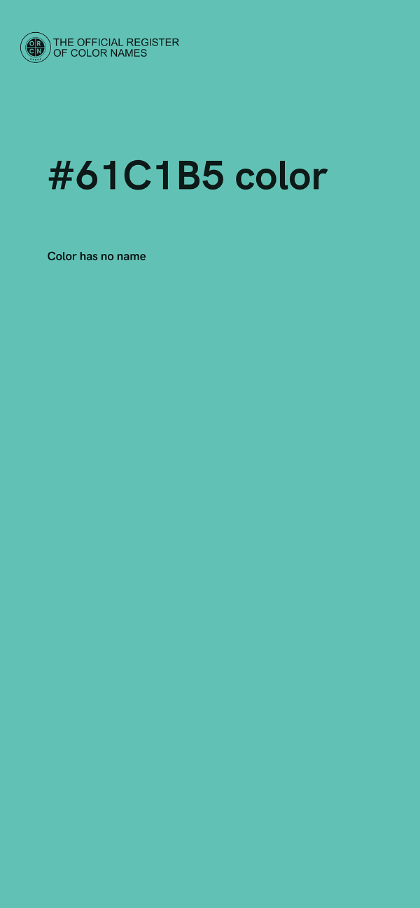 #61C1B5 color image